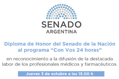 Diploma de Honor al Dr. Pedro Forcada