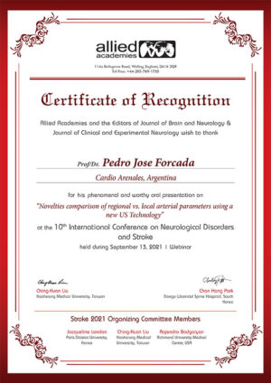 Pedro Jose Forcada Certificate_Stroke 2021